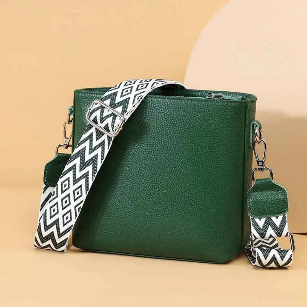 Bolsa Crossbody de Couro Genuíno - Luxo e Versatilidade