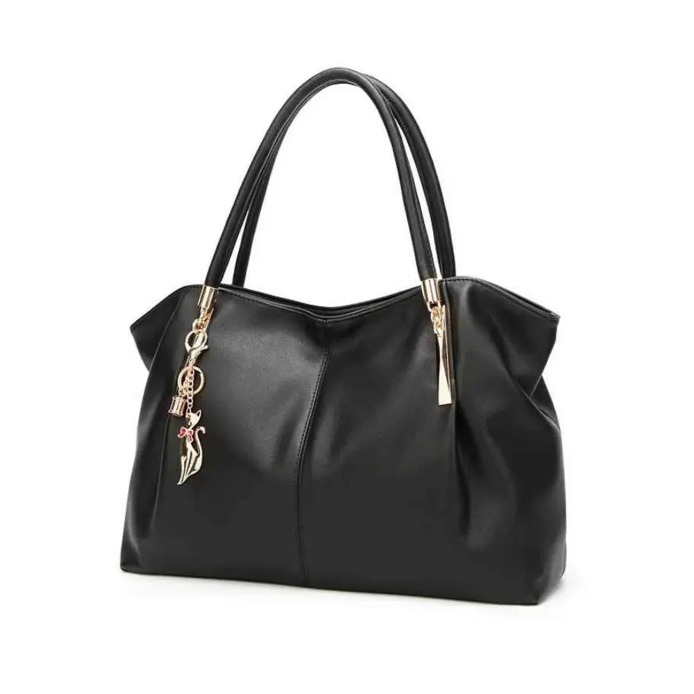 Bolsa Feminina de Luxo em Couro PU com Alça Superior