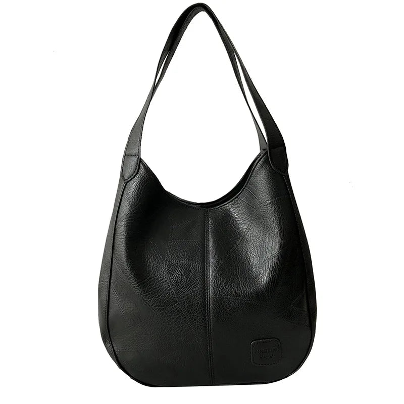 Bolsa Hobo de Couro PU Vintage Feminina