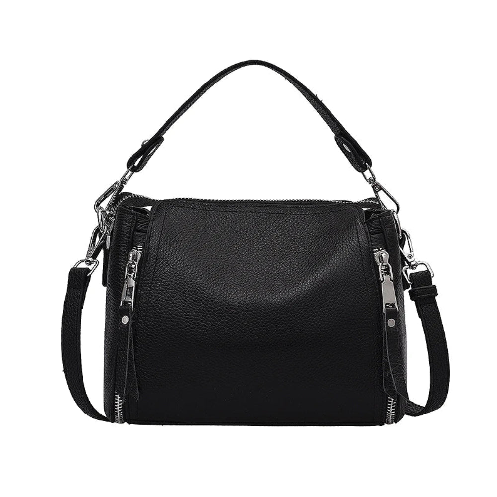 Bolsa Crossbody de Couro Genuíno Feminina de Luxo