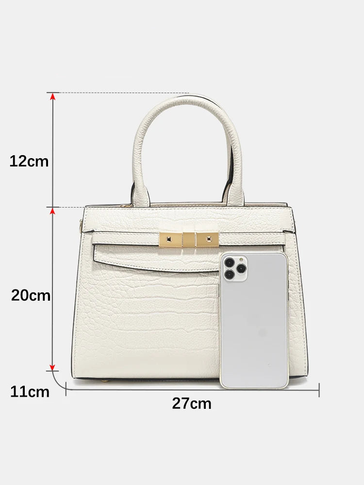 Bolsa de Couro Genuíno Zency - Elegância e Sofisticação