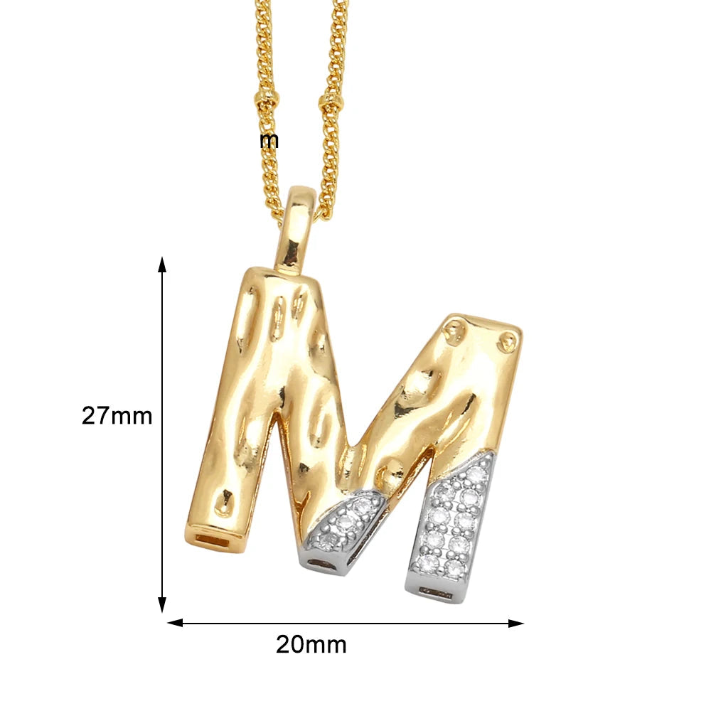 Colar Inicial Personalizado com Cristais FLOLA