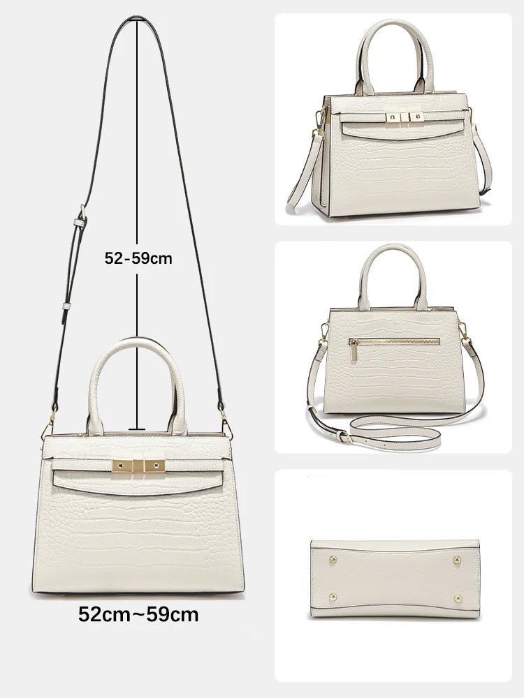 Bolsa de Couro Genuíno Zency - Elegância e Sofisticação