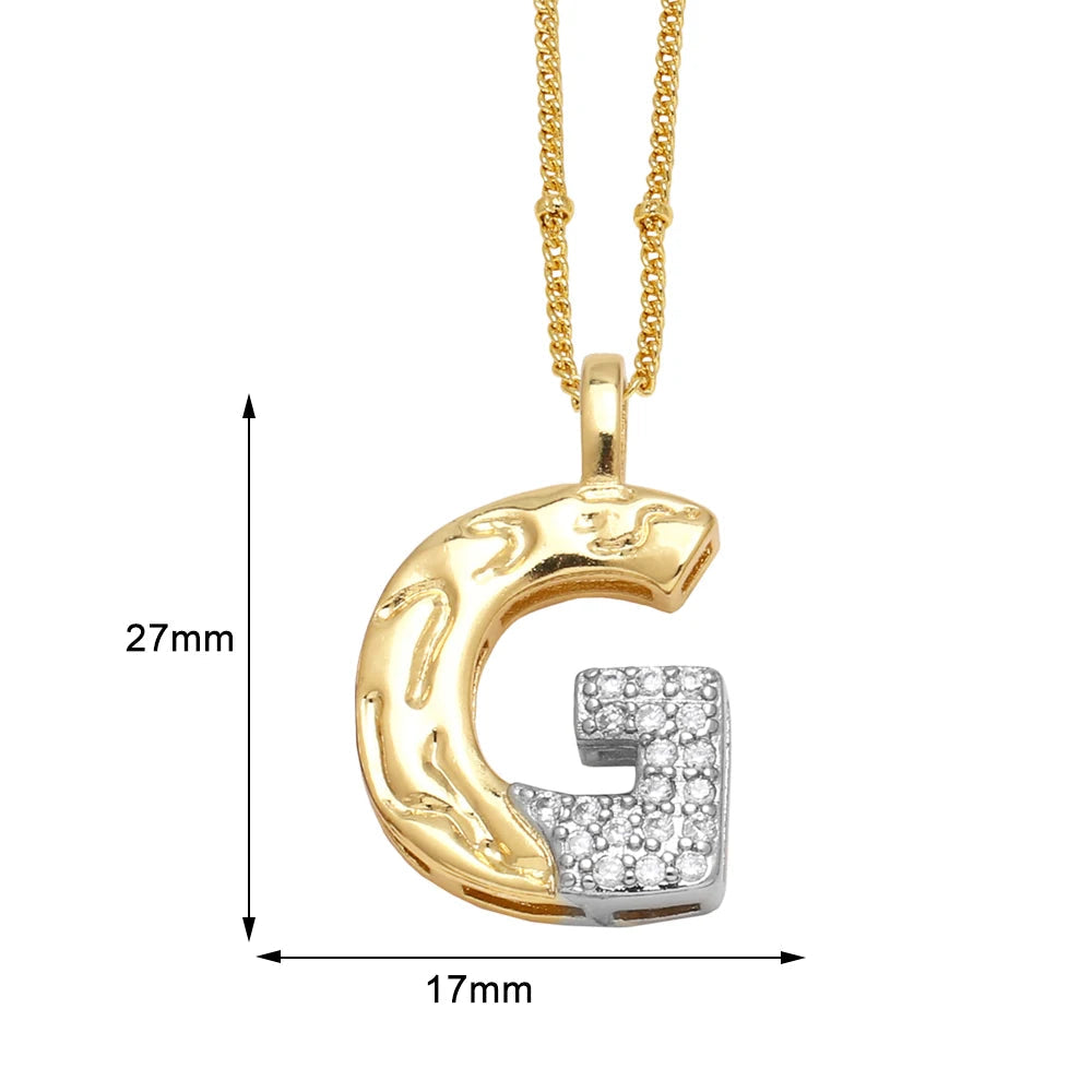 Colar Inicial Personalizado com Cristais FLOLA