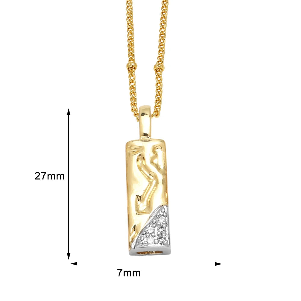 Colar Inicial Personalizado com Cristais FLOLA