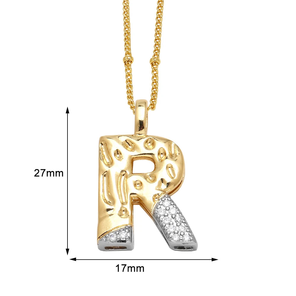 Colar Inicial Personalizado com Cristais FLOLA