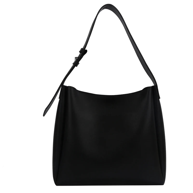 Leftside moda bolsa tote de couro para as mulheres 2025 tend feminino simples grande capacidade bolsa lateral ombro bolsas e bolsas