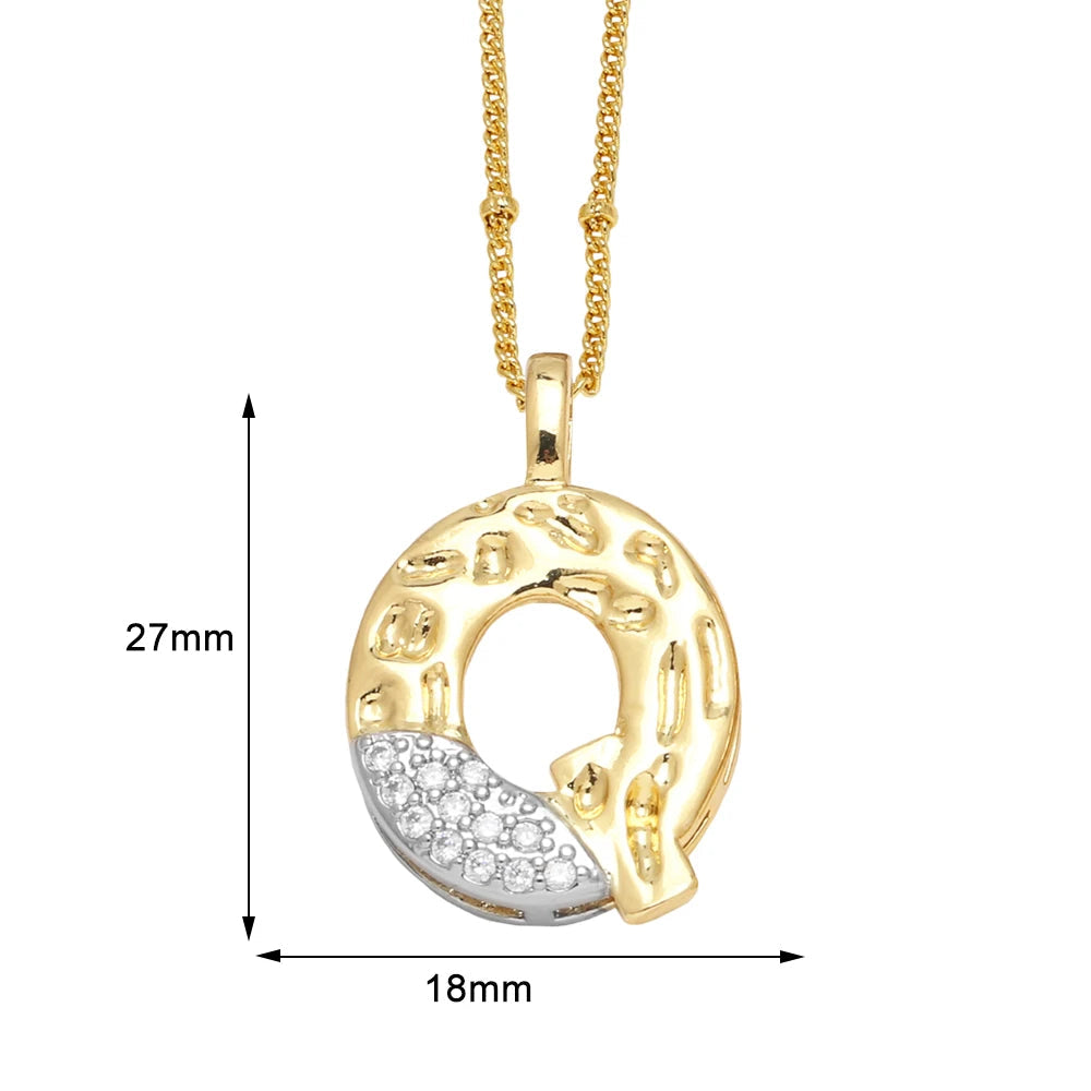 Colar Inicial Personalizado com Cristais FLOLA