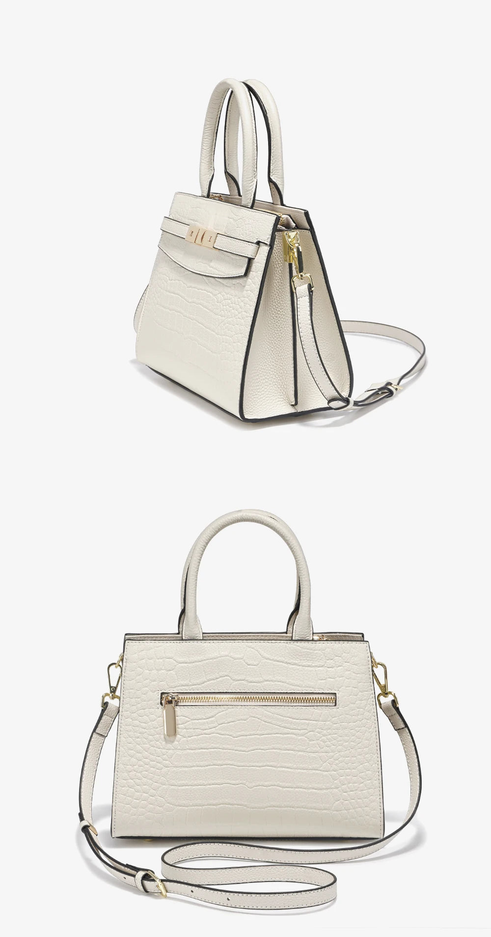 Bolsa de Couro Genuíno Zency - Elegância e Sofisticação