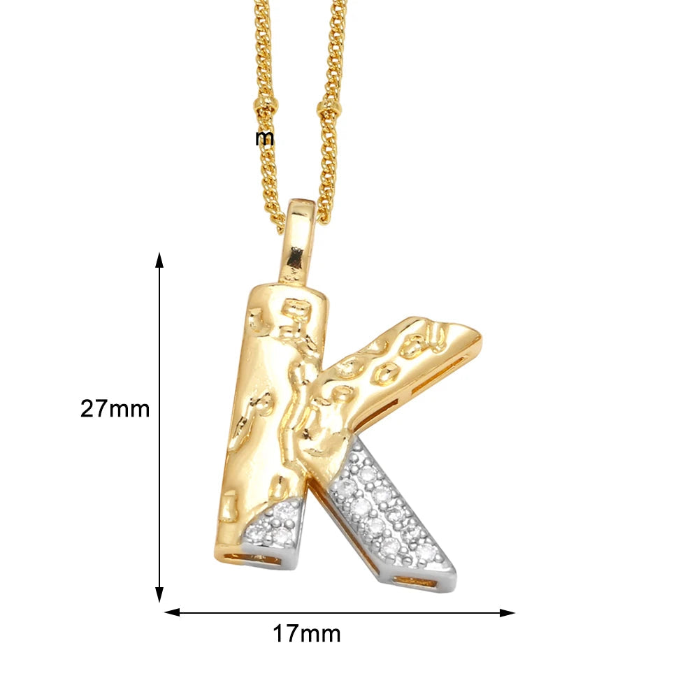Colar Inicial Personalizado com Cristais FLOLA