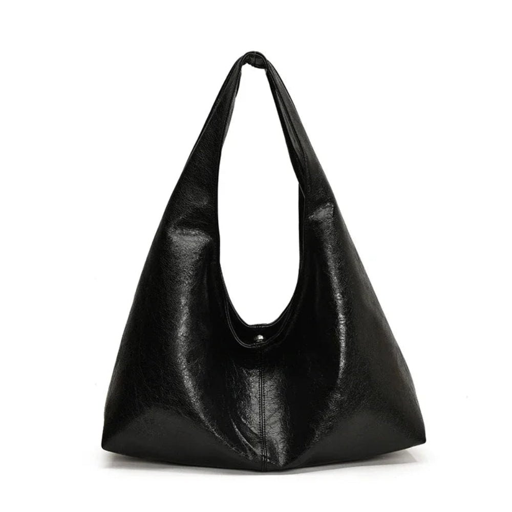 Leftside design grande couro do plutônio hobo axilas sacos senhora inverno bolsa de ombro para as mulheres 2024 nova tendência y2k bolsas e bolsas