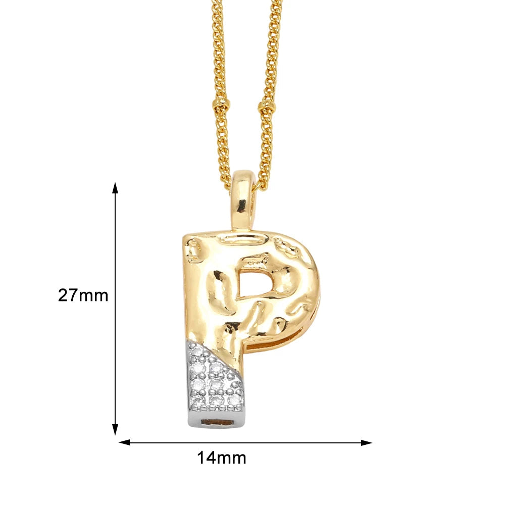 Colar Inicial Personalizado com Cristais FLOLA