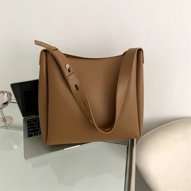 Leftside moda bolsa tote de couro para as mulheres 2025 tend feminino simples grande capacidade bolsa lateral ombro bolsas e bolsas