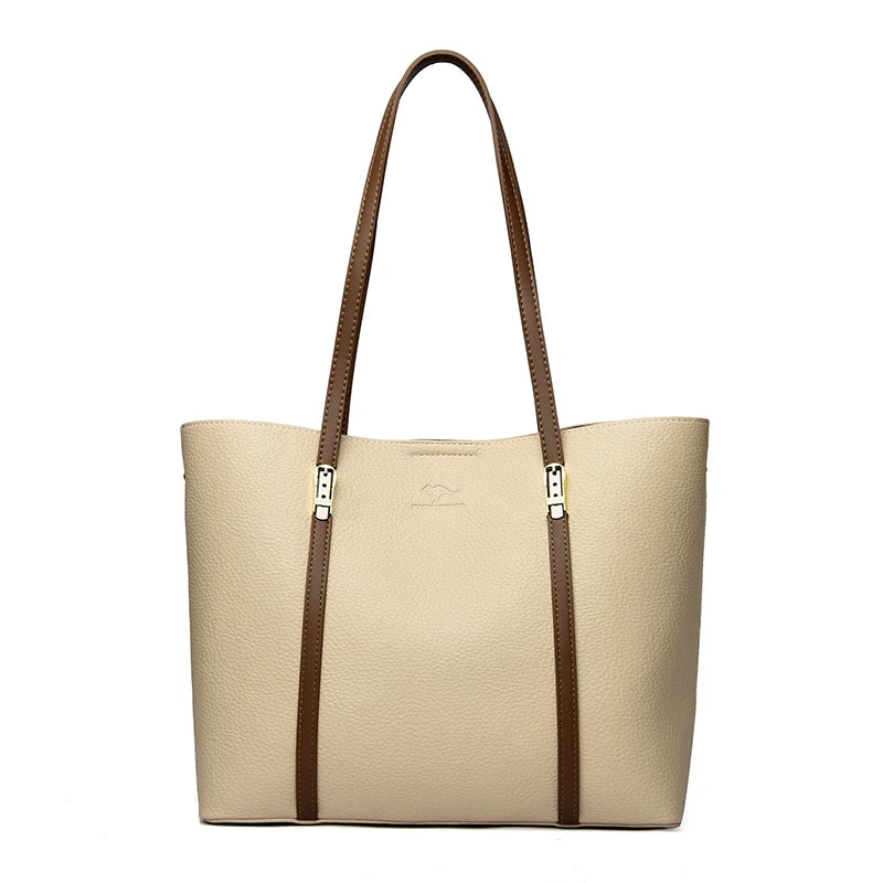 Bolsa de Ombro Luxuosa Feminina em Couro Sintético