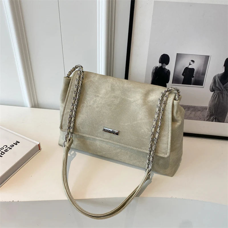 Leftside retro chian couro sacos de ombro para as mulheres simples sacola 2023 inverno crossbody saco senhora viagem bolsas vintage