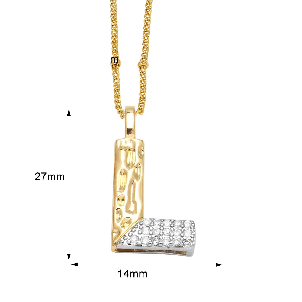 Colar Inicial Personalizado com Cristais FLOLA