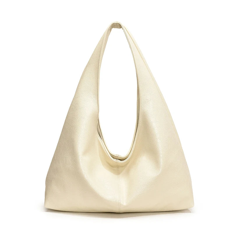 Leftside design grande couro do plutônio hobo axilas sacos senhora inverno bolsa de ombro para as mulheres 2024 nova tendência y2k bolsas e bolsas