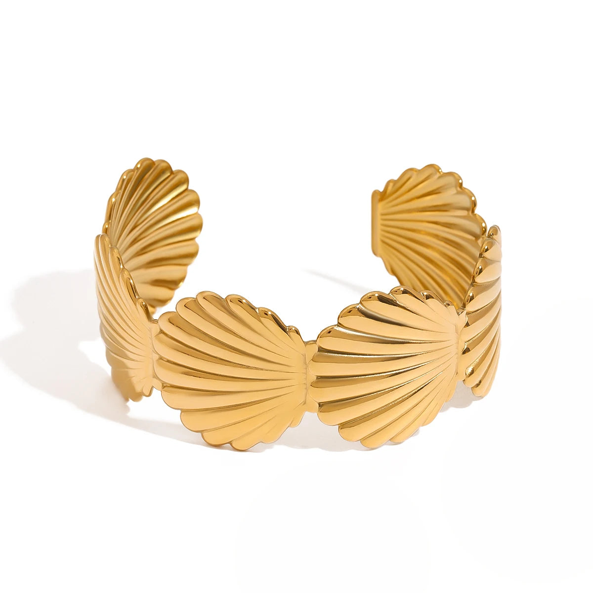 Pulseira Concha Dourada Uworld - Elegância Oceânica