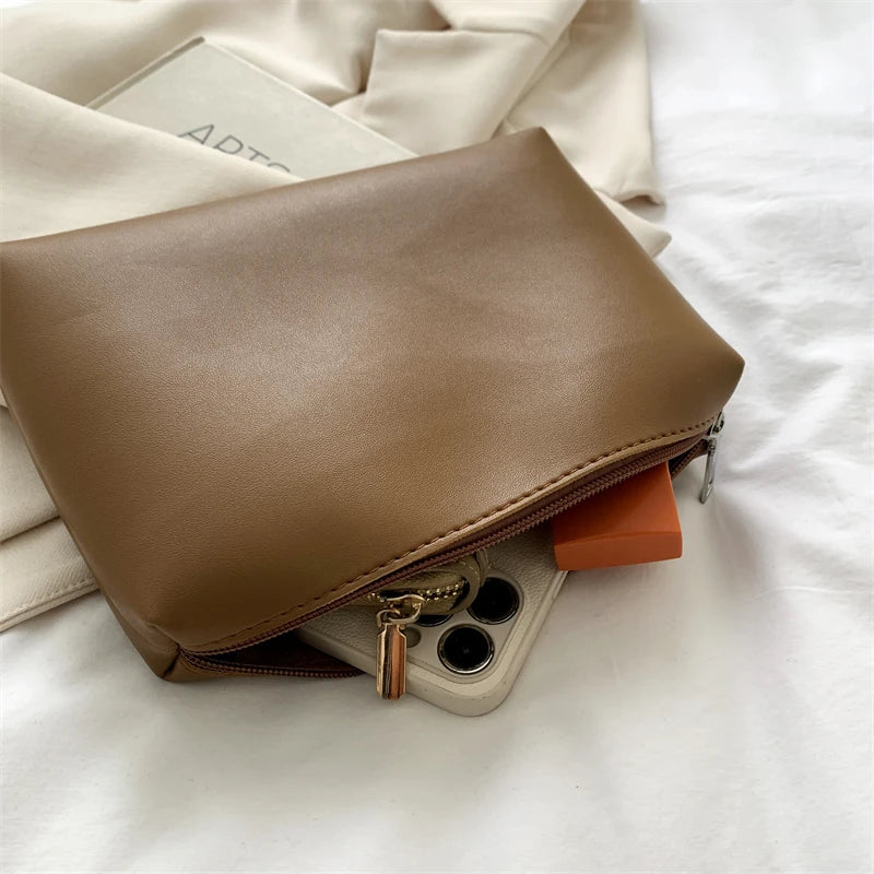 Leftside moda bolsa tote de couro para as mulheres 2025 tend feminino simples grande capacidade bolsa lateral ombro bolsas e bolsas