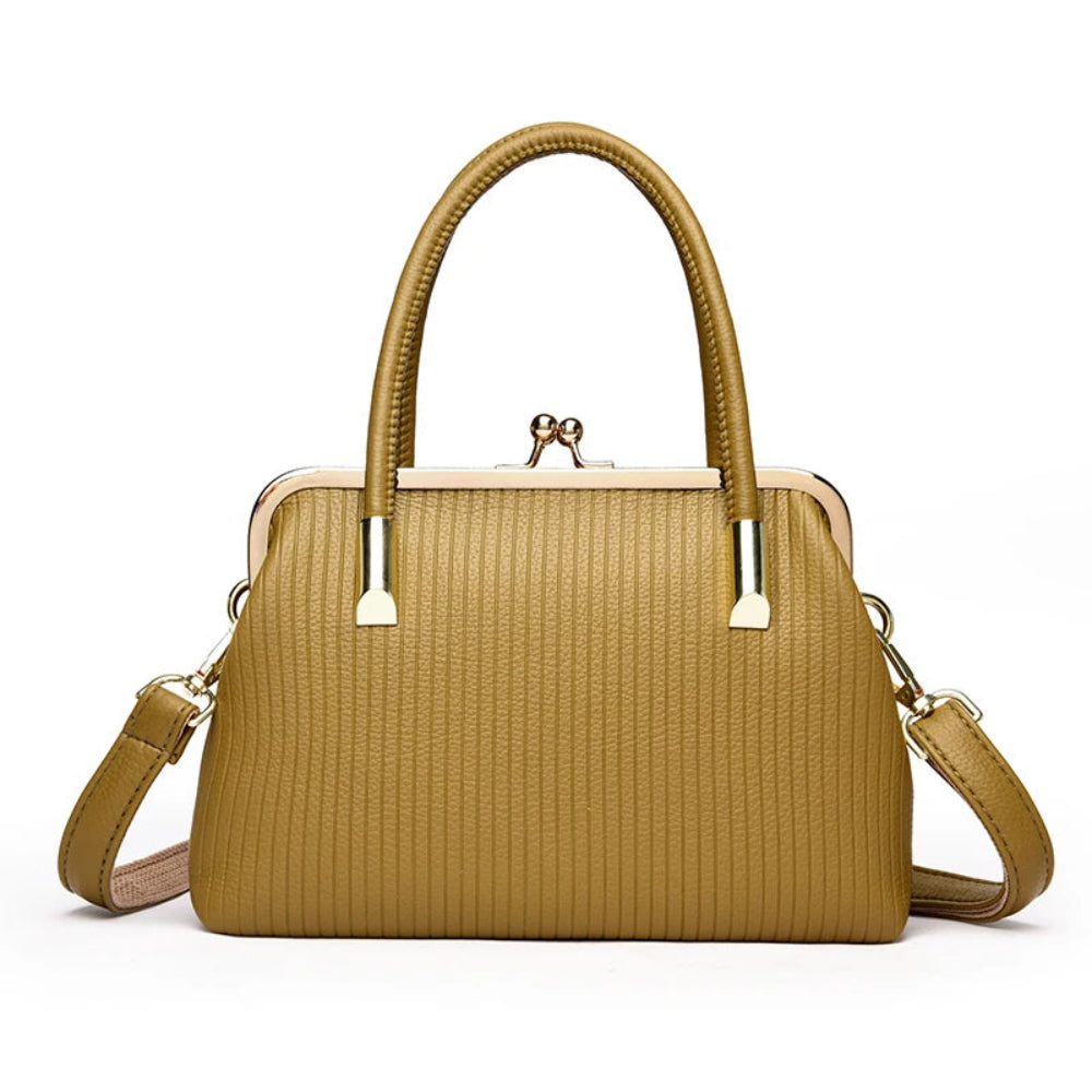 Bolsa Feminina Luxo Couro Transversal e Ombro