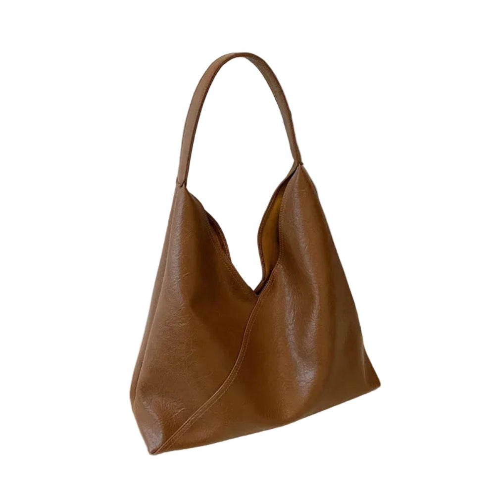 Leftside design de moda bolsa de ombro de couro para as mulheres 2023 tendência feminina simples grande axilas hobo bolsa bolsas e bolsas