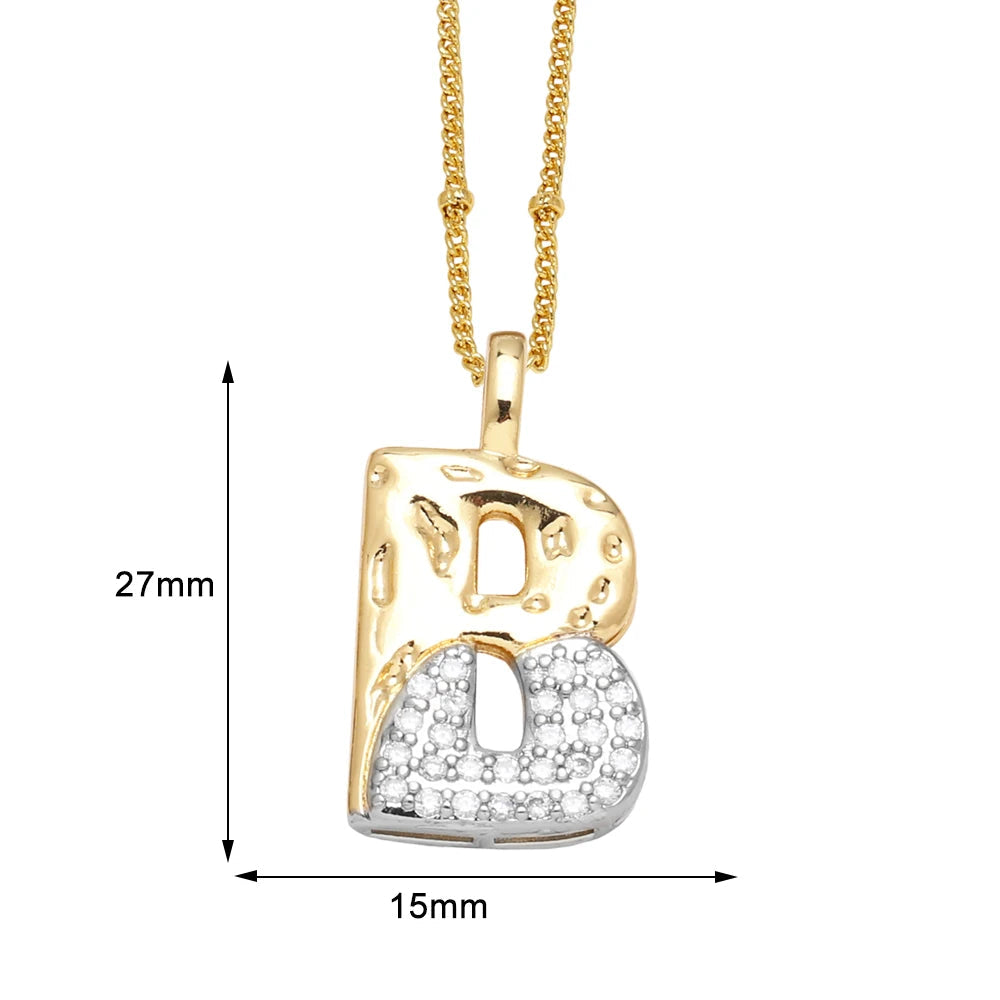 Colar Inicial Personalizado com Cristais FLOLA