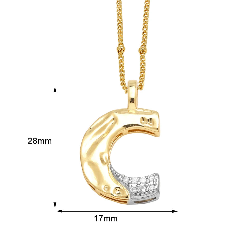 Colar Inicial Personalizado com Cristais FLOLA