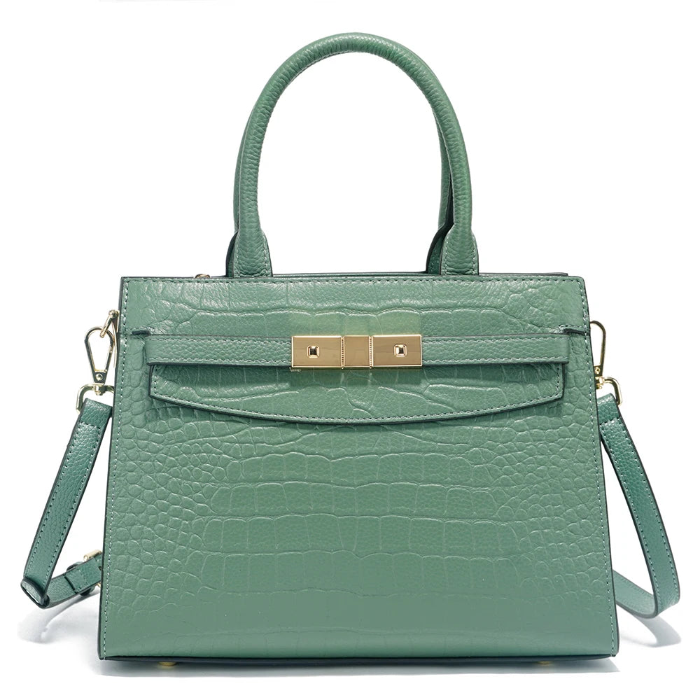 Bolsa de Couro Genuíno Zency - Elegância e Sofisticação