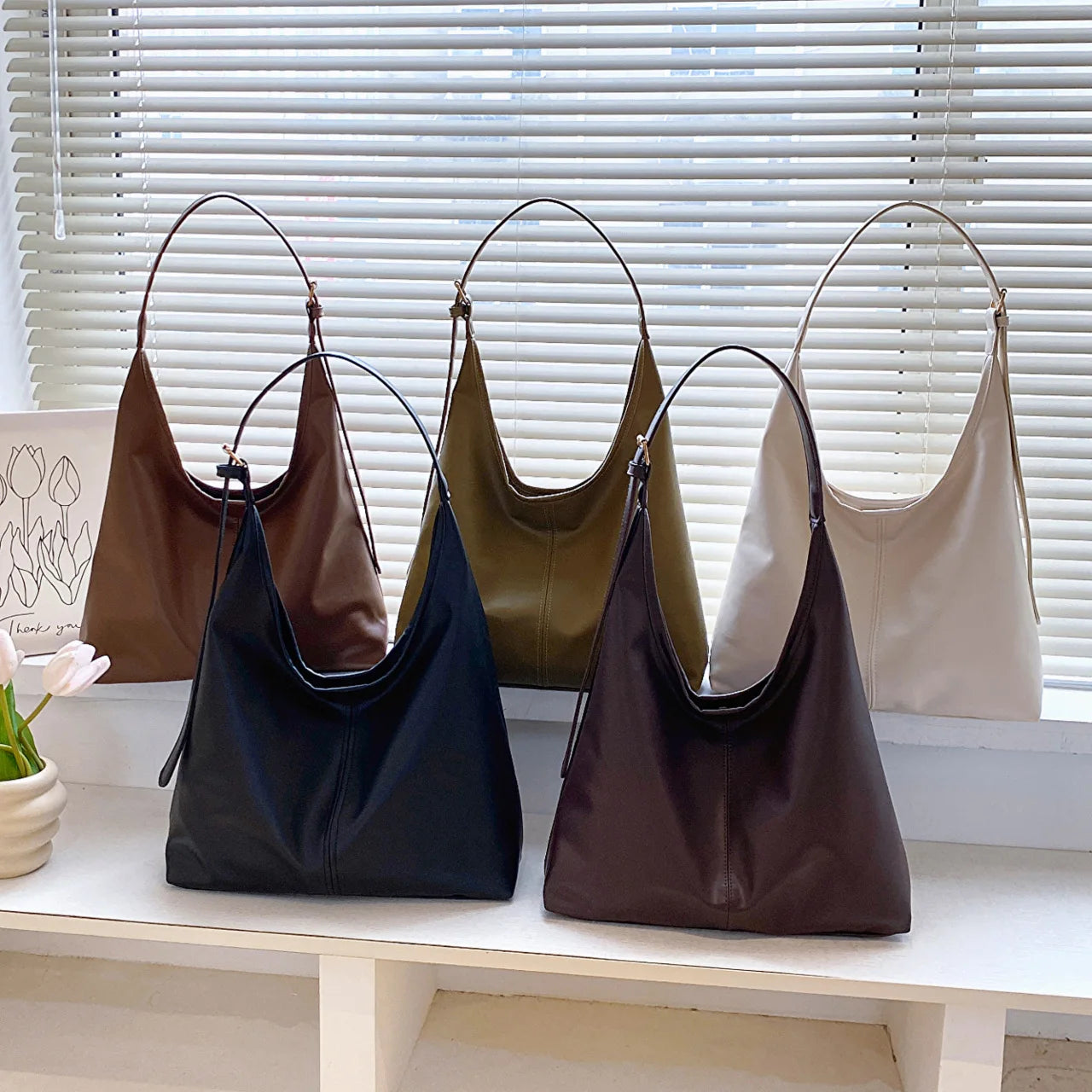 Nova sacola de mão conhecimento de embarque bolsa de ombro feminina retro simples grande bolsa tote