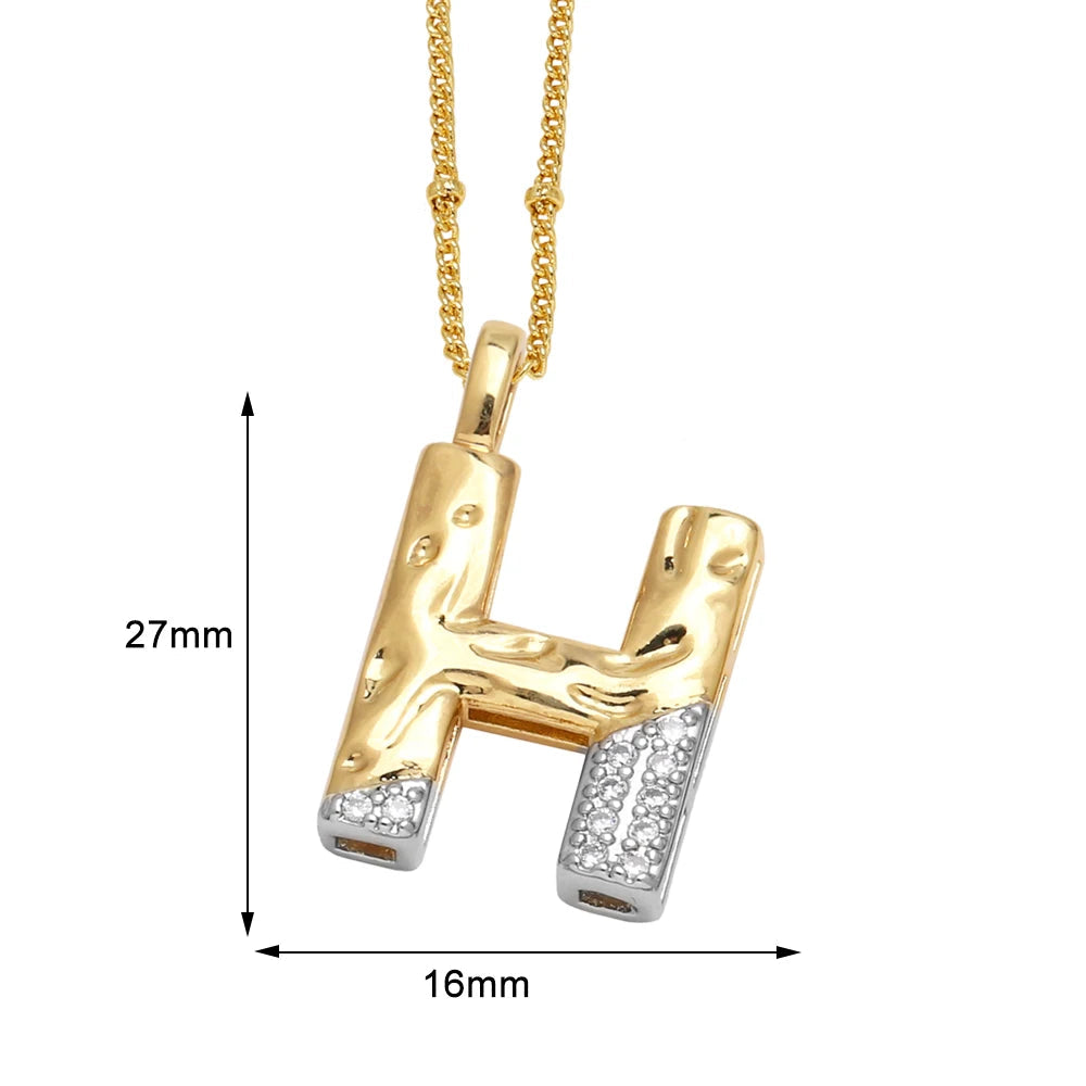 Colar Inicial Personalizado com Cristais FLOLA