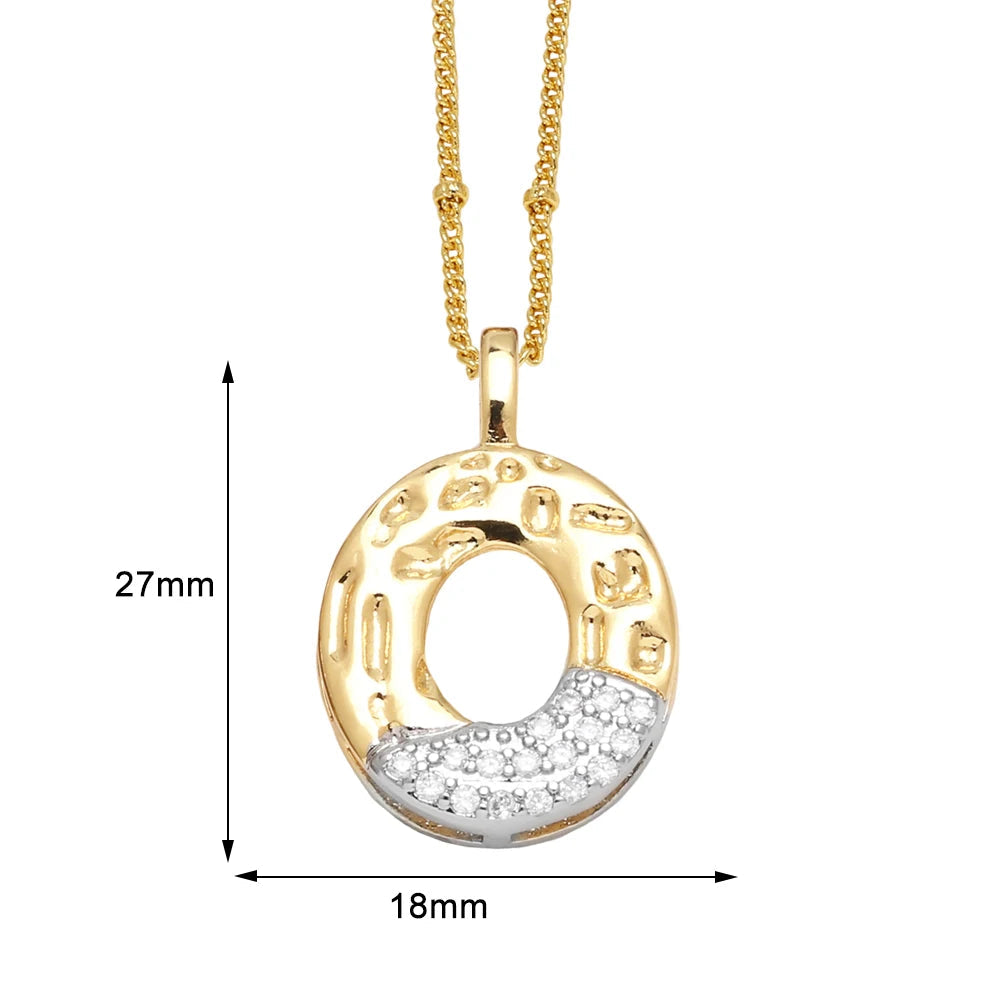 Colar Inicial Personalizado com Cristais FLOLA