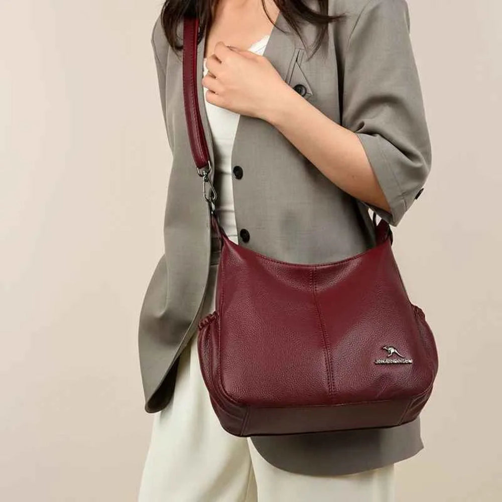 Bolsa de Couro Macio para Mulheres - Design Elegante