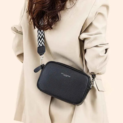 Elegante Bolsa Crossbody de Couro Legítimo para Mulheres