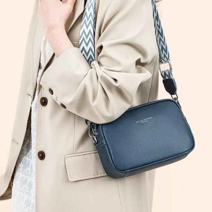 Elegante Bolsa Crossbody de Couro Legítimo para Mulheres