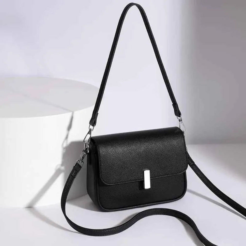 Bolsa Crossbody Luxo em Couro Genuíno para Mulheres