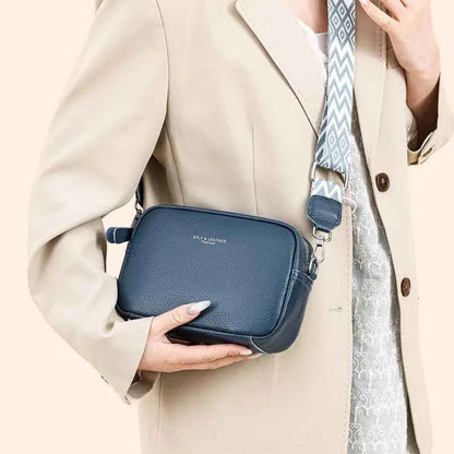 Elegante Bolsa Crossbody de Couro Legítimo para Mulheres