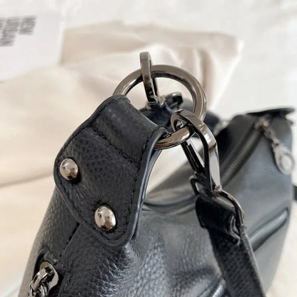Bolsa de Luxo em Couro Legítimo com Borla para Mulheres