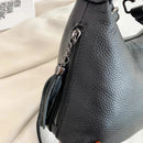 Bolsa de Luxo em Couro Legítimo com Borla para Mulheres