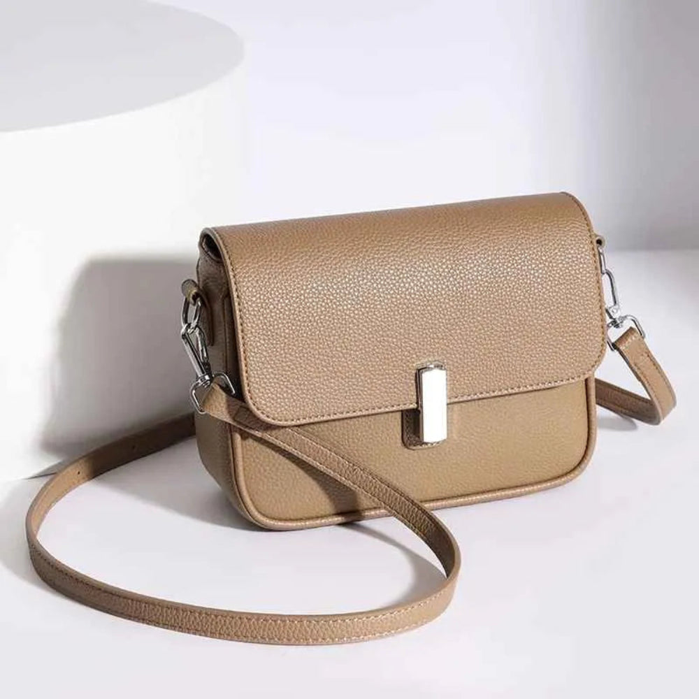Bolsa Crossbody Luxo em Couro Legítimo para Mulheres