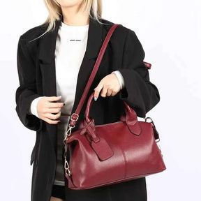 Bolsa de Ombro em Couro Macio - Elegância Casual