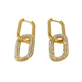 Brincos Luxuoso Banhado a Ouro