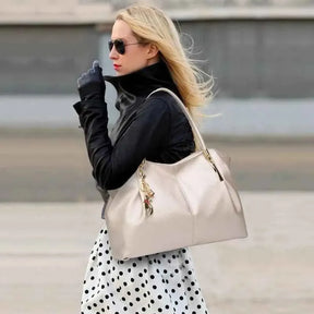 Bolsa Feminina de Luxo em Couro PU com Alça Superior