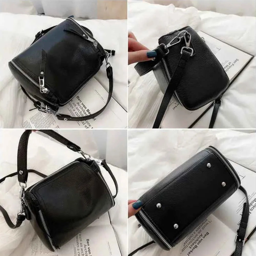 Bolsa Crossbody de Couro Legítimo Feminina de Luxo