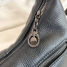 Bolsa de Luxo em Couro Genuíno com Borla para Mulheres