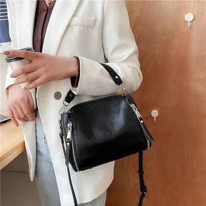 Bolsa Crossbody de Couro Legítimo Feminina de Luxo