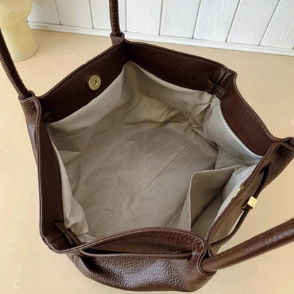 Bolsa Tote de Couro PU com Grande Capacidade