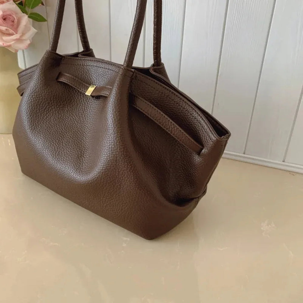 Bolsa Tote de Couro PU com Grande Capacidade