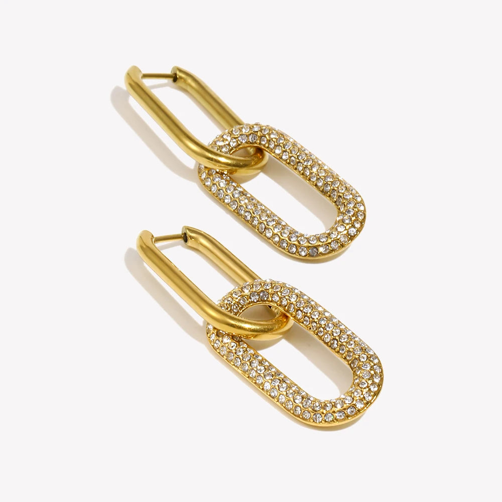 Brincos Luxuoso Banhado a Ouro