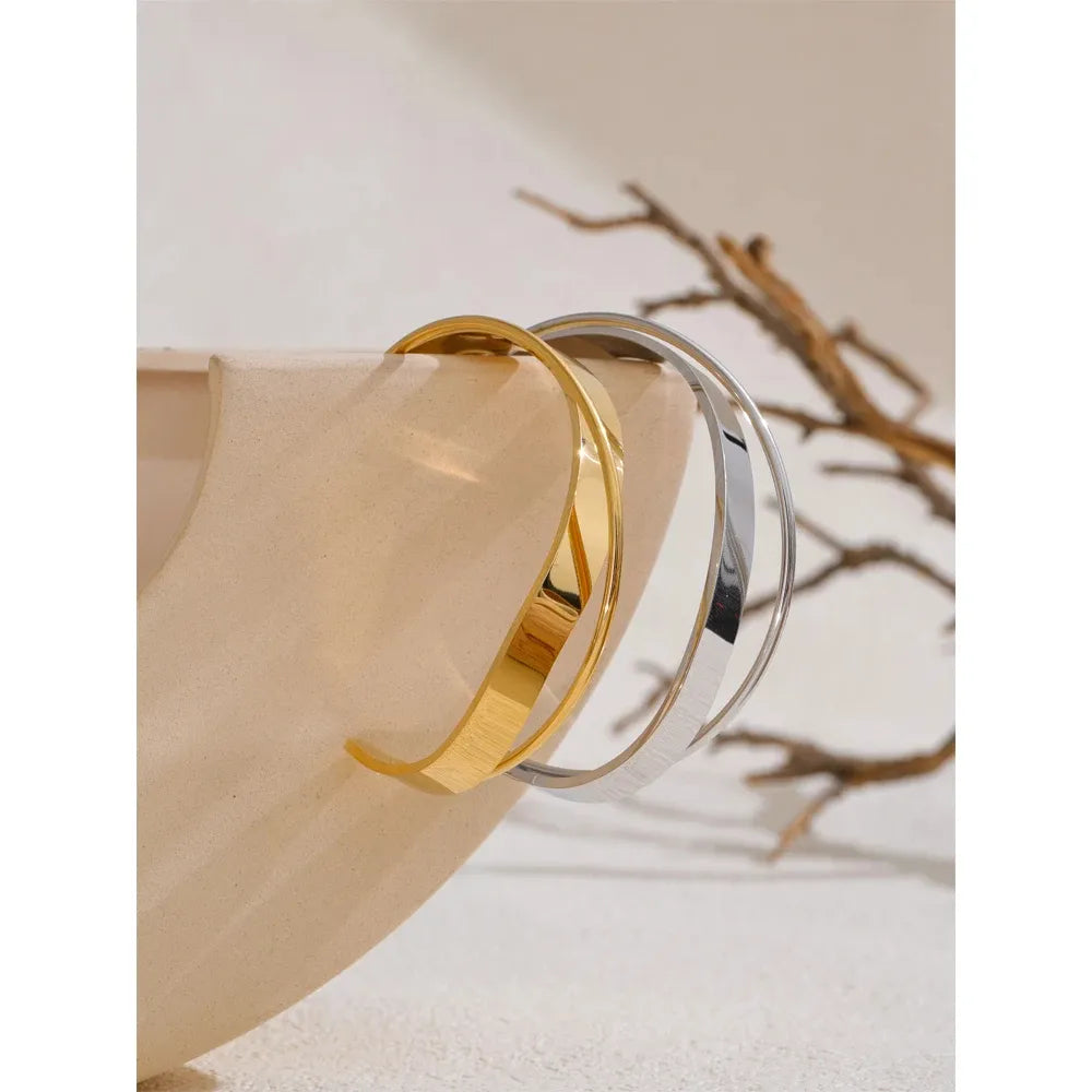 Pulseira Onda Minimalista 18K Ouro Uworld