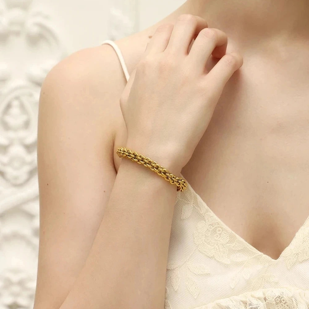 Pulseira de Aço Inoxidável Luxuosa Ebbelle